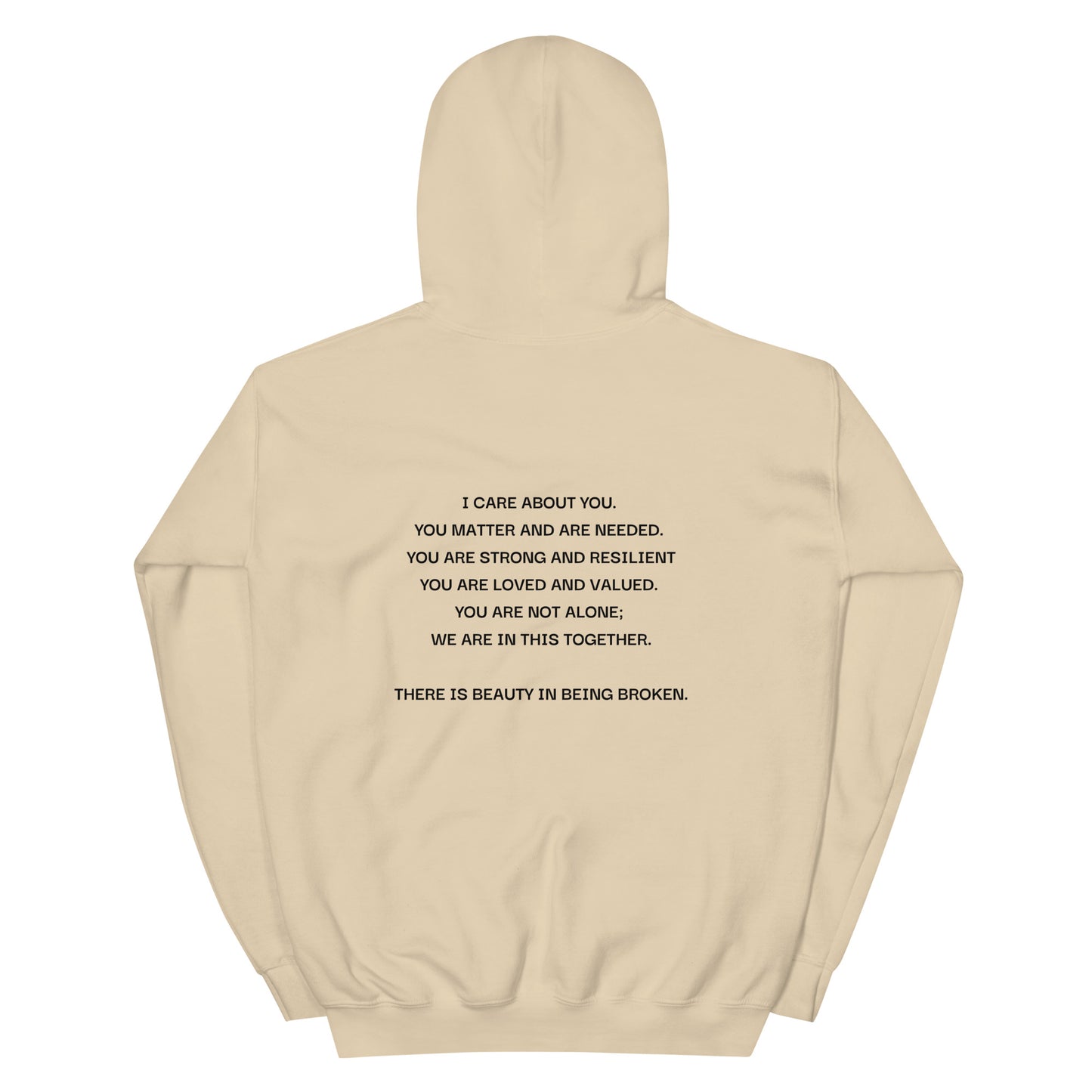 Beauty in Being Broken Signature Hoodie - Black