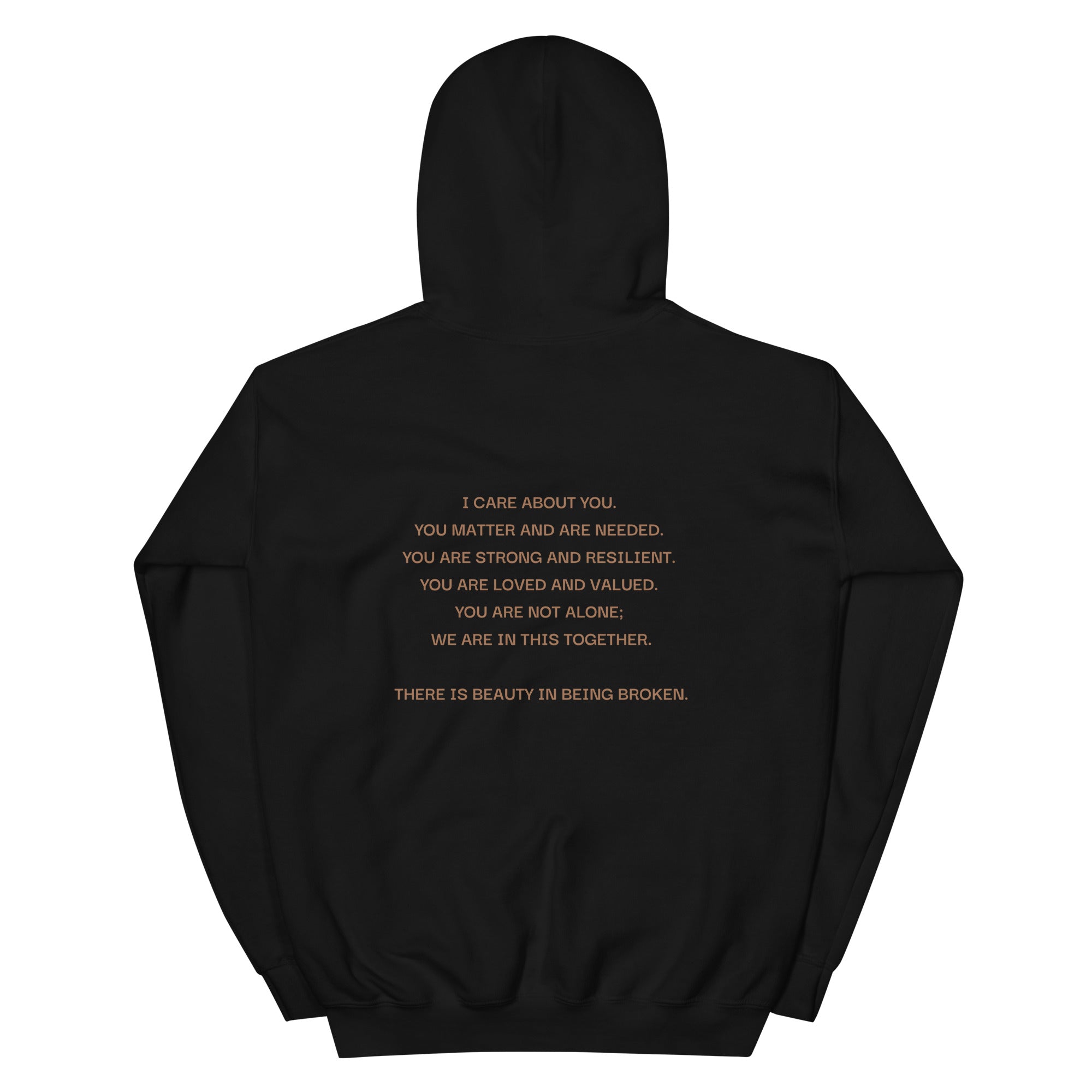 Beauty in Being Broken Signature Hoodie - Gold