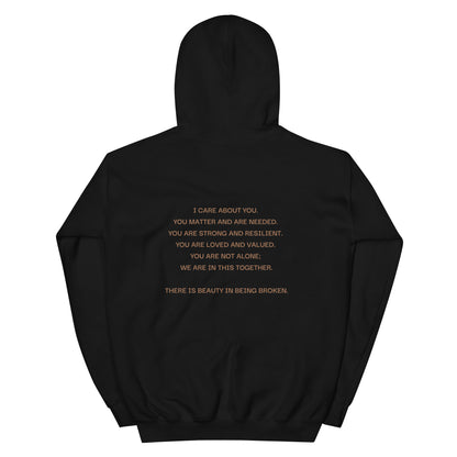 Beauty in Being Broken Signature Hoodie - Gold