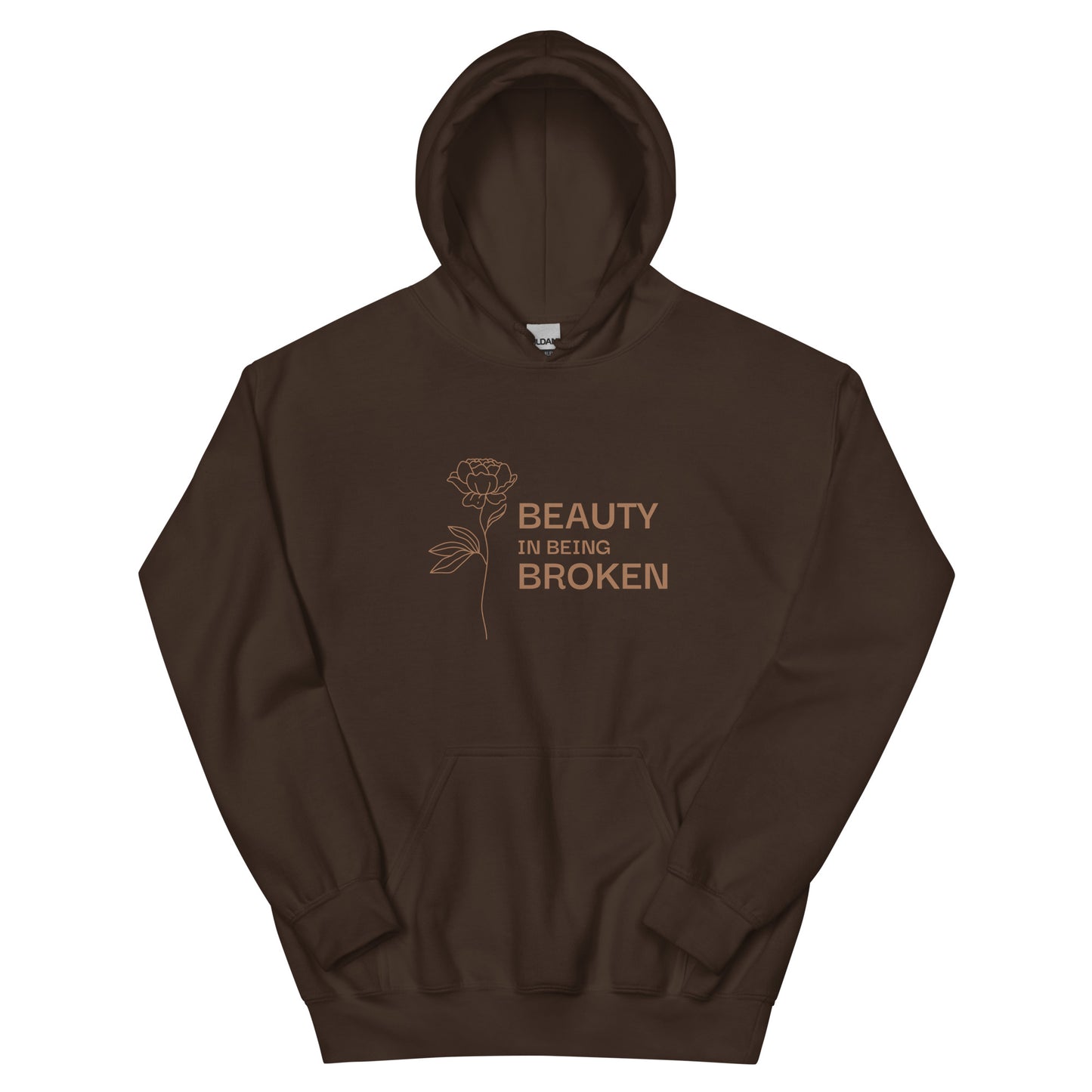 Beauty in Being Broken Signature Hoodie - Gold