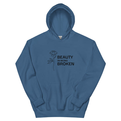 Beauty in Being Broken Signature Hoodie - Black