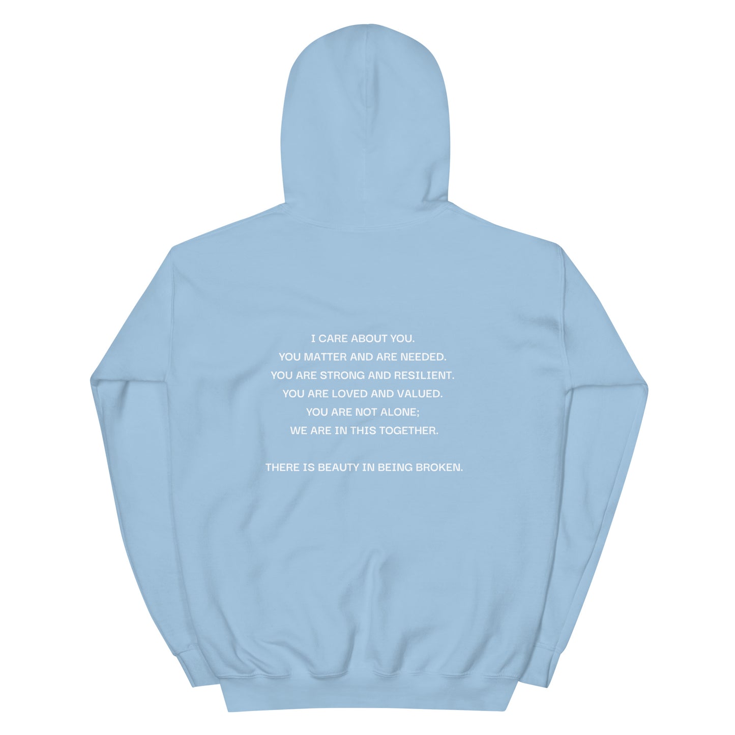 Beauty in Being Broken Signature Hoodie - White