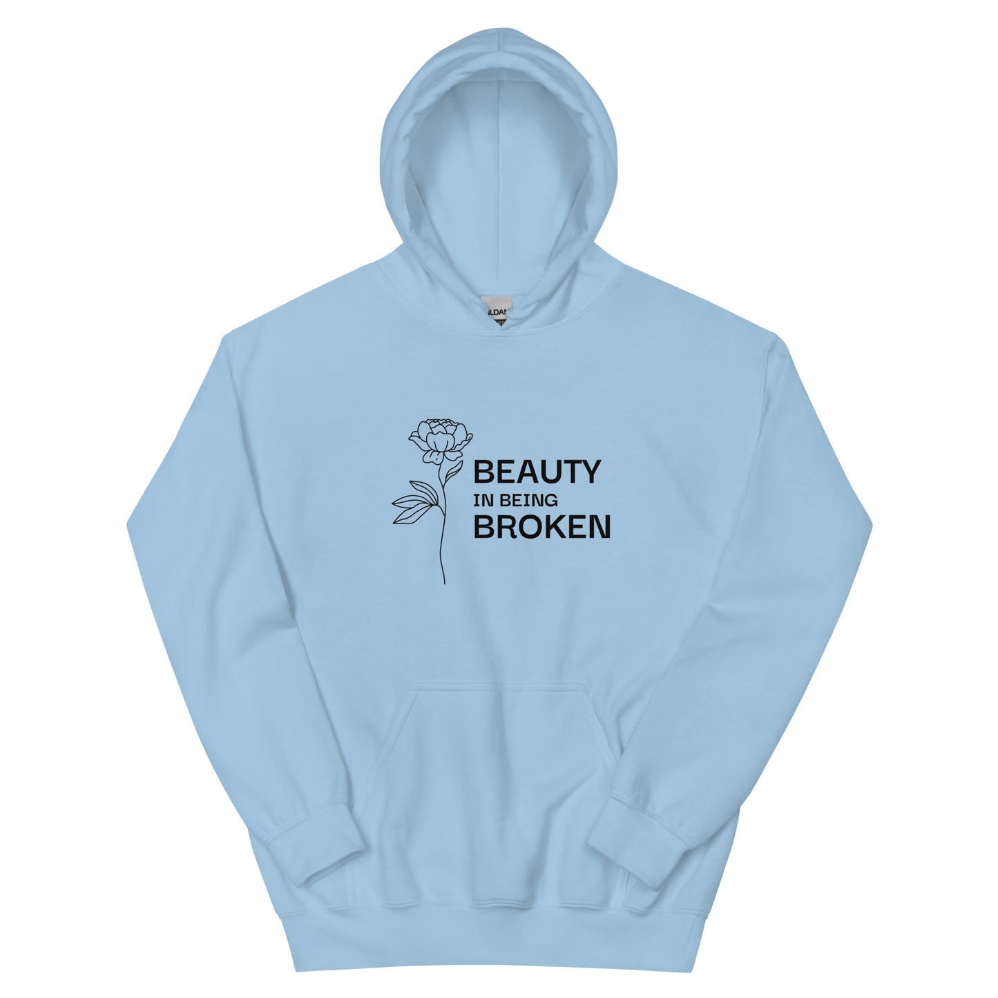 Beauty in Being Broken Signature Hoodie - Black