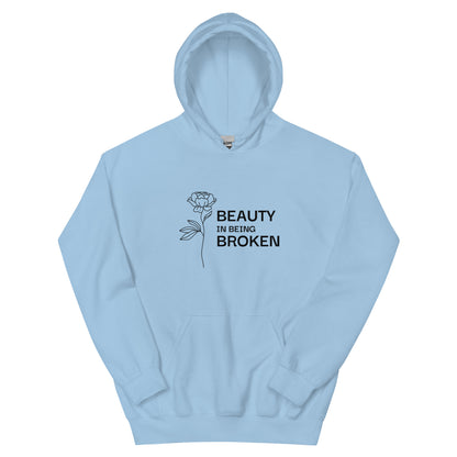 Beauty in Being Broken Signature Hoodie - Black