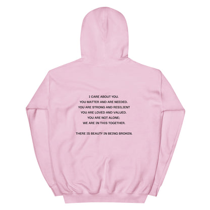 Beauty in Being Broken Signature Hoodie - Black