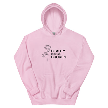 Beauty in Being Broken Signature Hoodie - Black