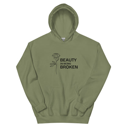 Beauty in Being Broken Signature Hoodie - Black