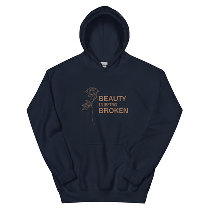 Beauty in Being Broken Signature Hoodie - Gold