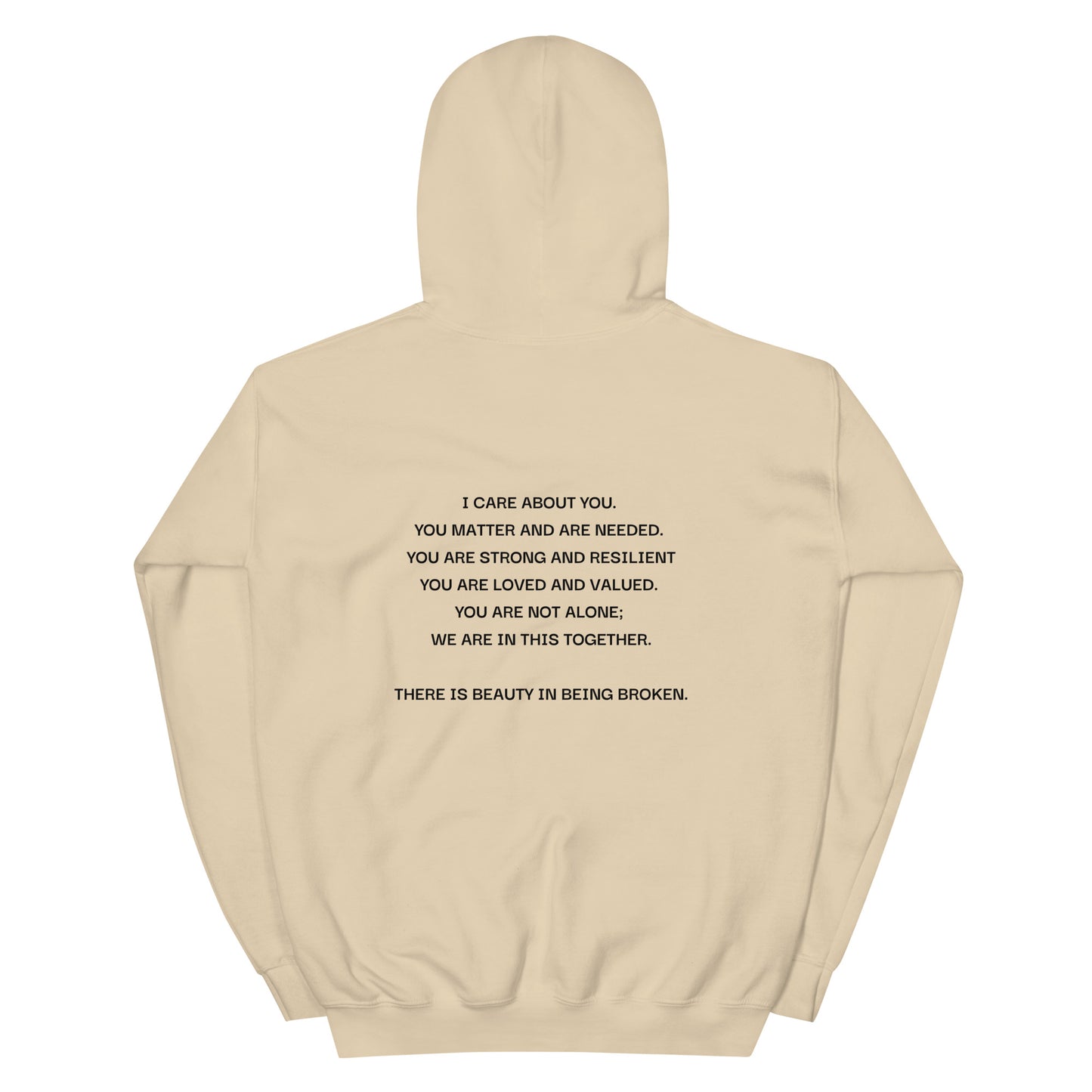 Beauty in Being Broken Signature Hoodie - Black