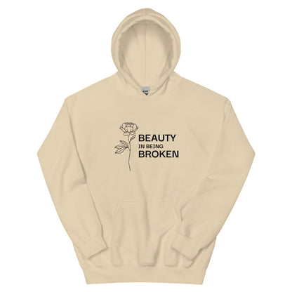 Beauty in Being Broken Signature Hoodie - Black