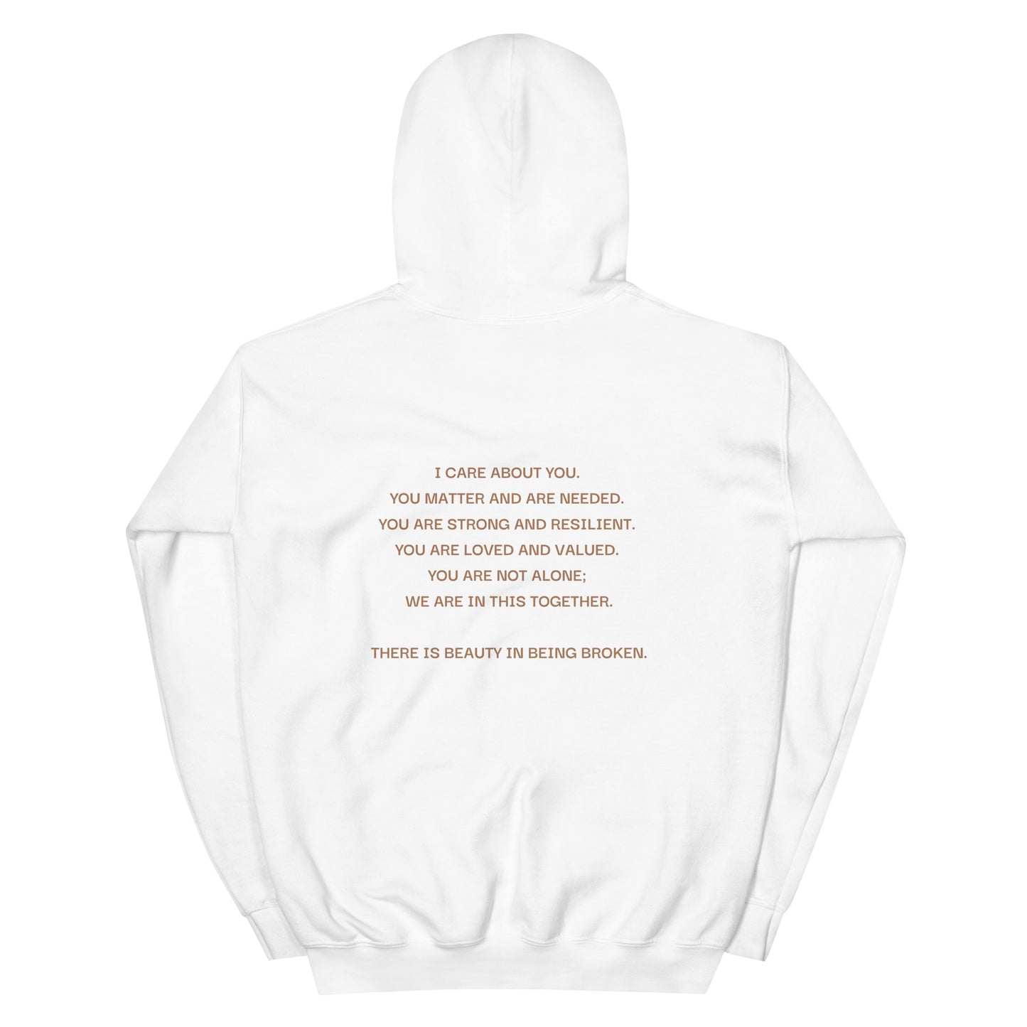 Beauty in Being Broken Signature Hoodie - Gold