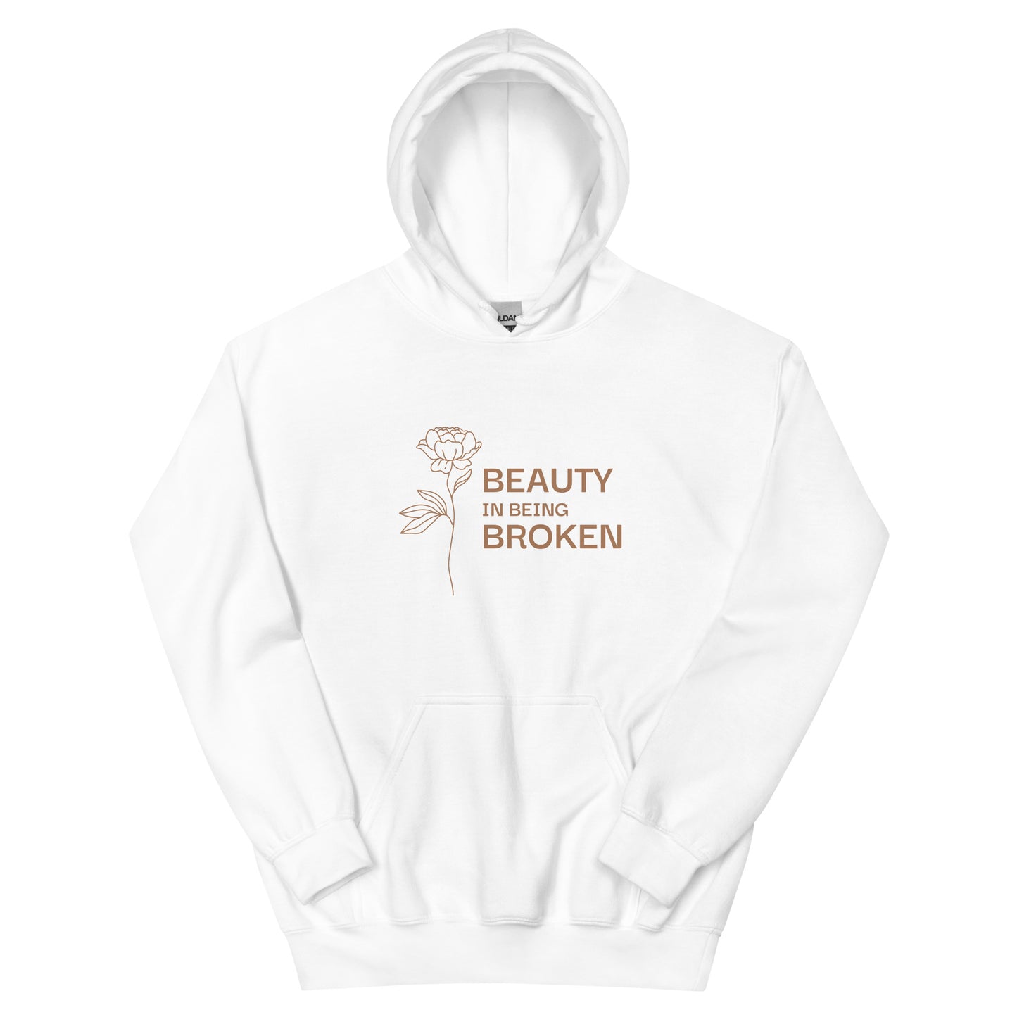 Beauty in Being Broken Signature Hoodie - Gold