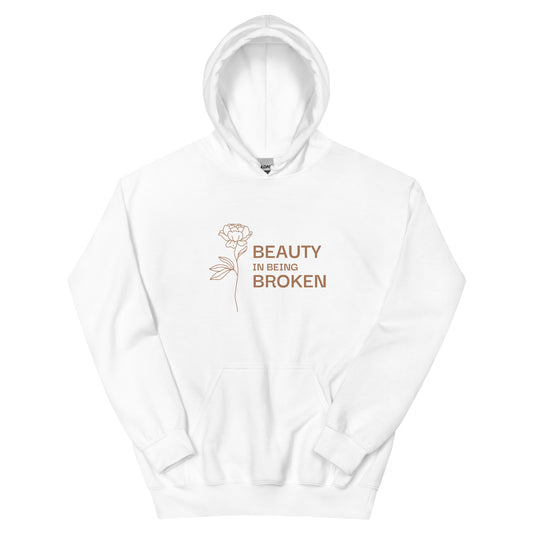 Beauty in Being Broken Signature Hoodie - Gold